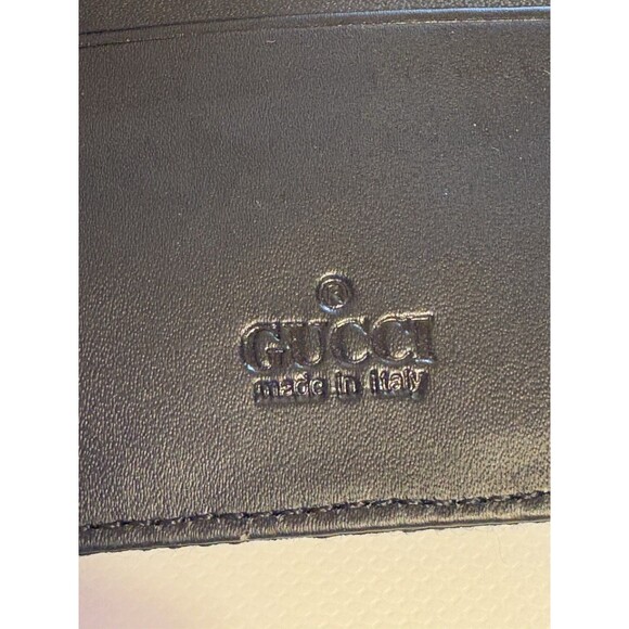 Gucci GG Canvas Horsebit Continental Wallet Black W/ Web Stripe Silver Hardware - Picture 9 of 14